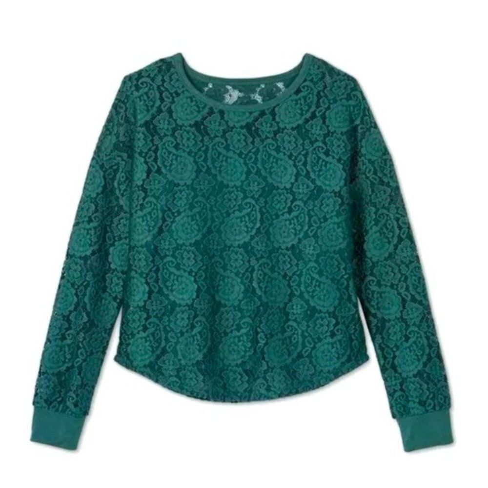Girls' Blouse Green by Art Class size L (10/12) NWT